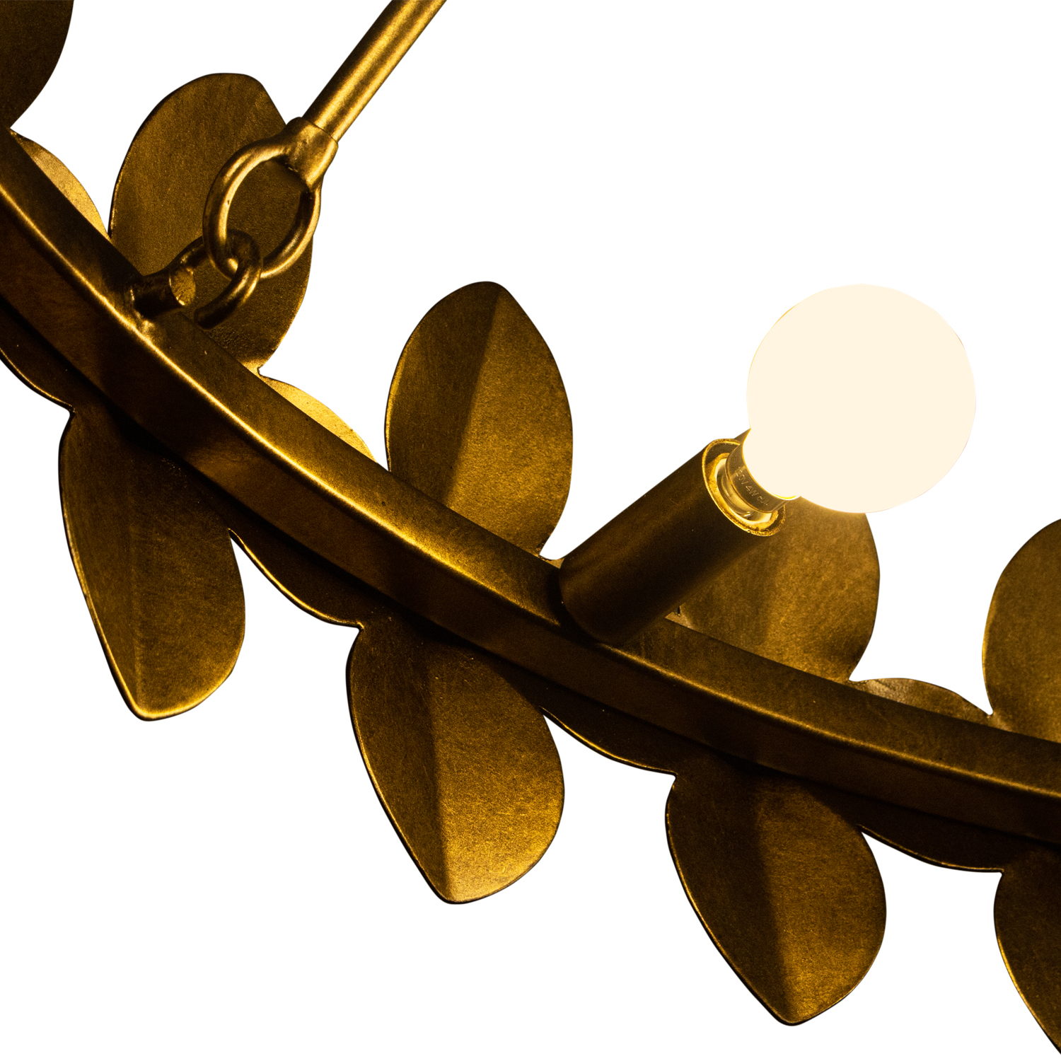 Vittoria 34-in 9 Light (40-watt) Pearlized Antique Brass Chandelier - Image 11
