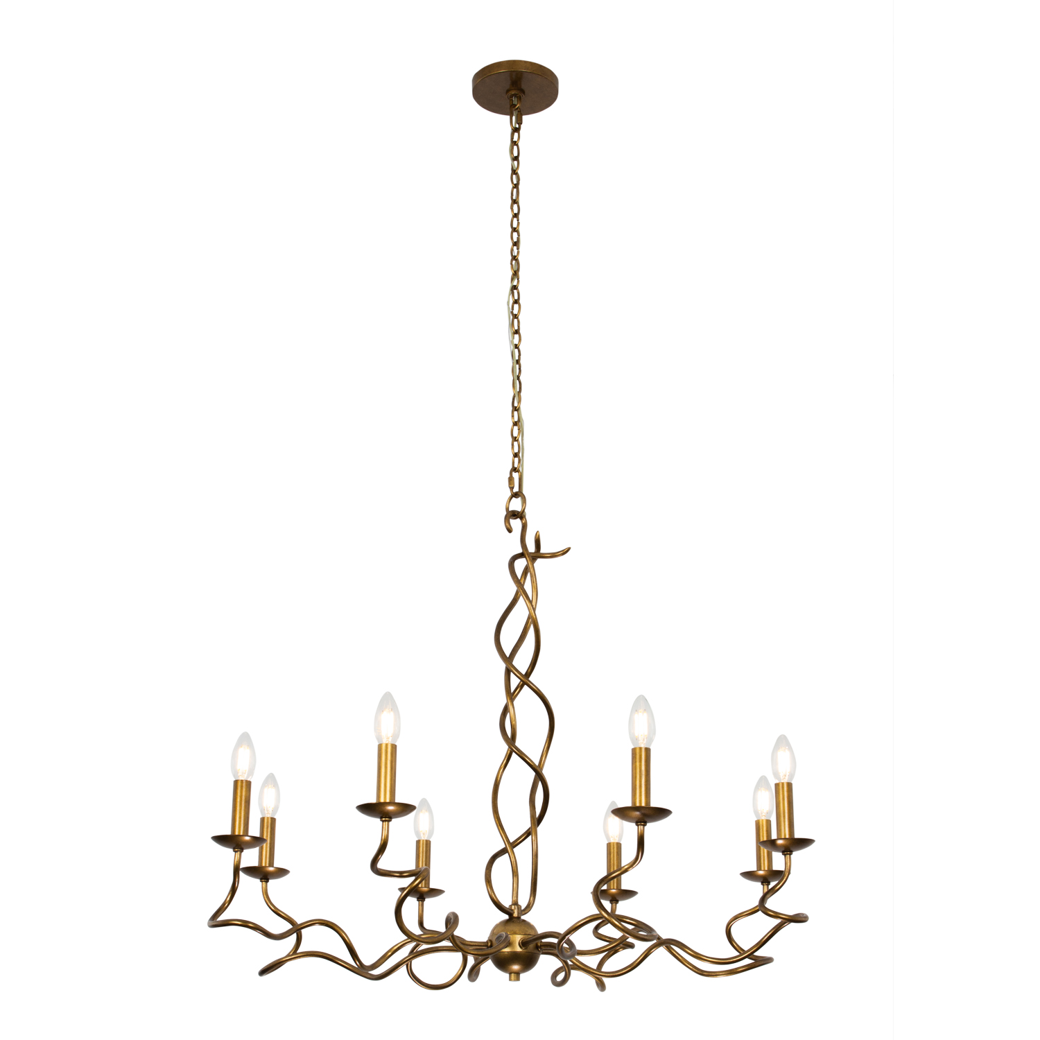 Rizo 36-in 8 Light (40-watt) Oil Rubbed Bronze Chandelier - Image 3
