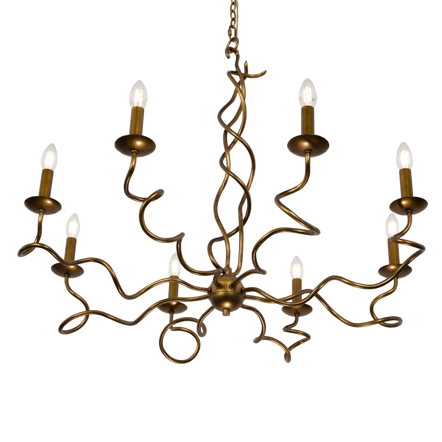 Rizo 36-in 8 Light (40-watt) Oil Rubbed Bronze Chandelier - Image 5