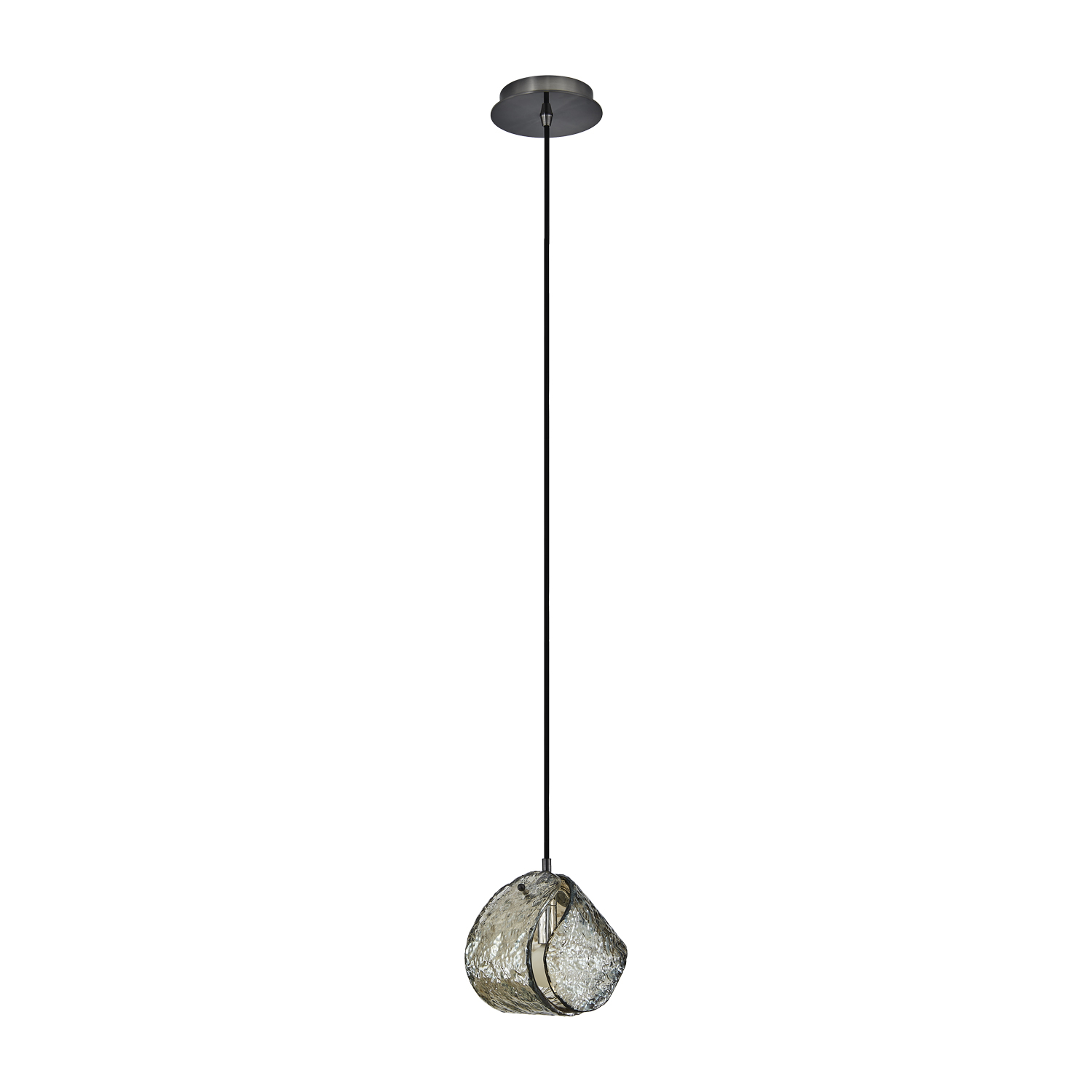 Pallina 7.5-in 1 Light (40-watt) Satin Black Nickel Pendant - Image 2