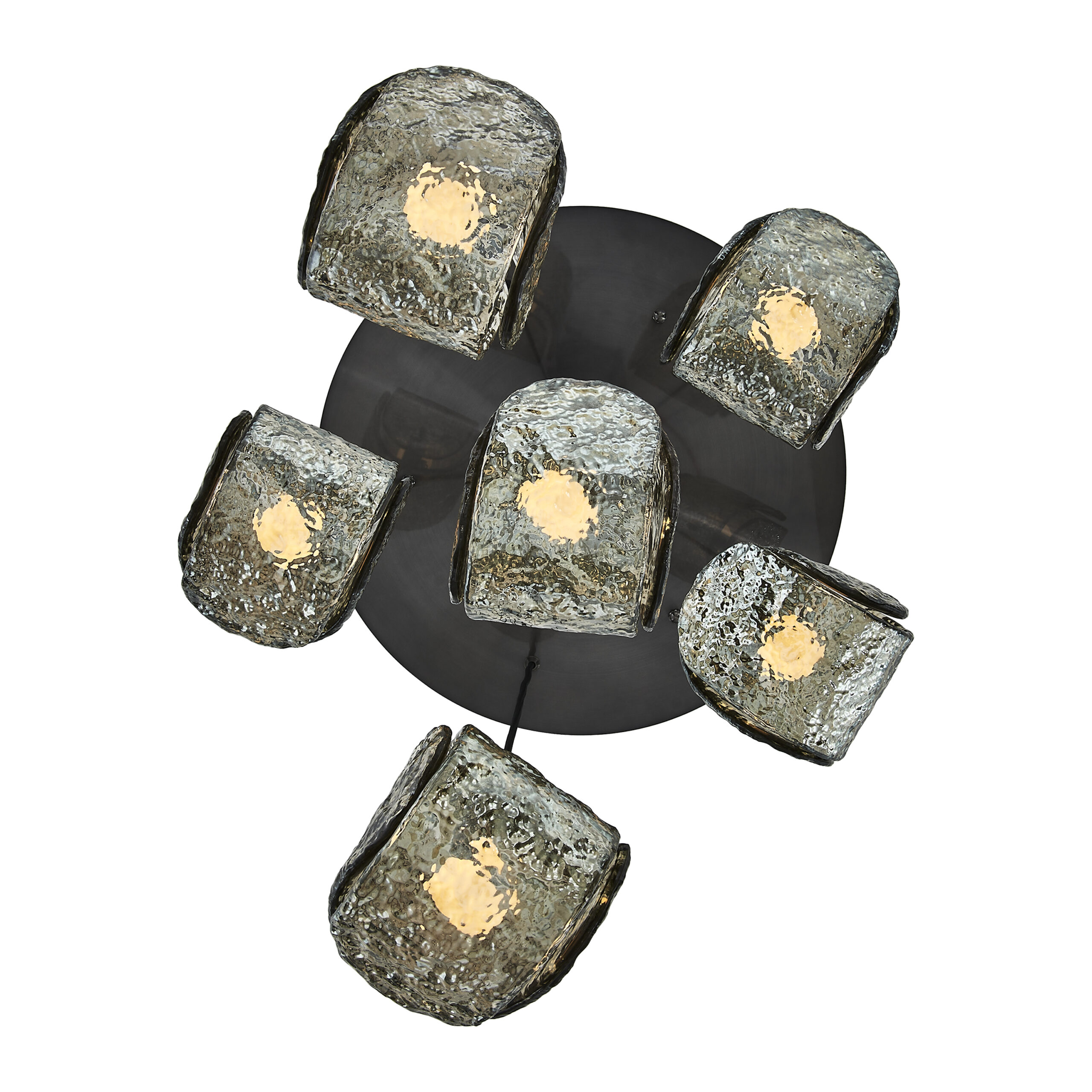Pallina 24-in 6 Light (40-watt) Satin Black Nickel Chandelier - Image 2