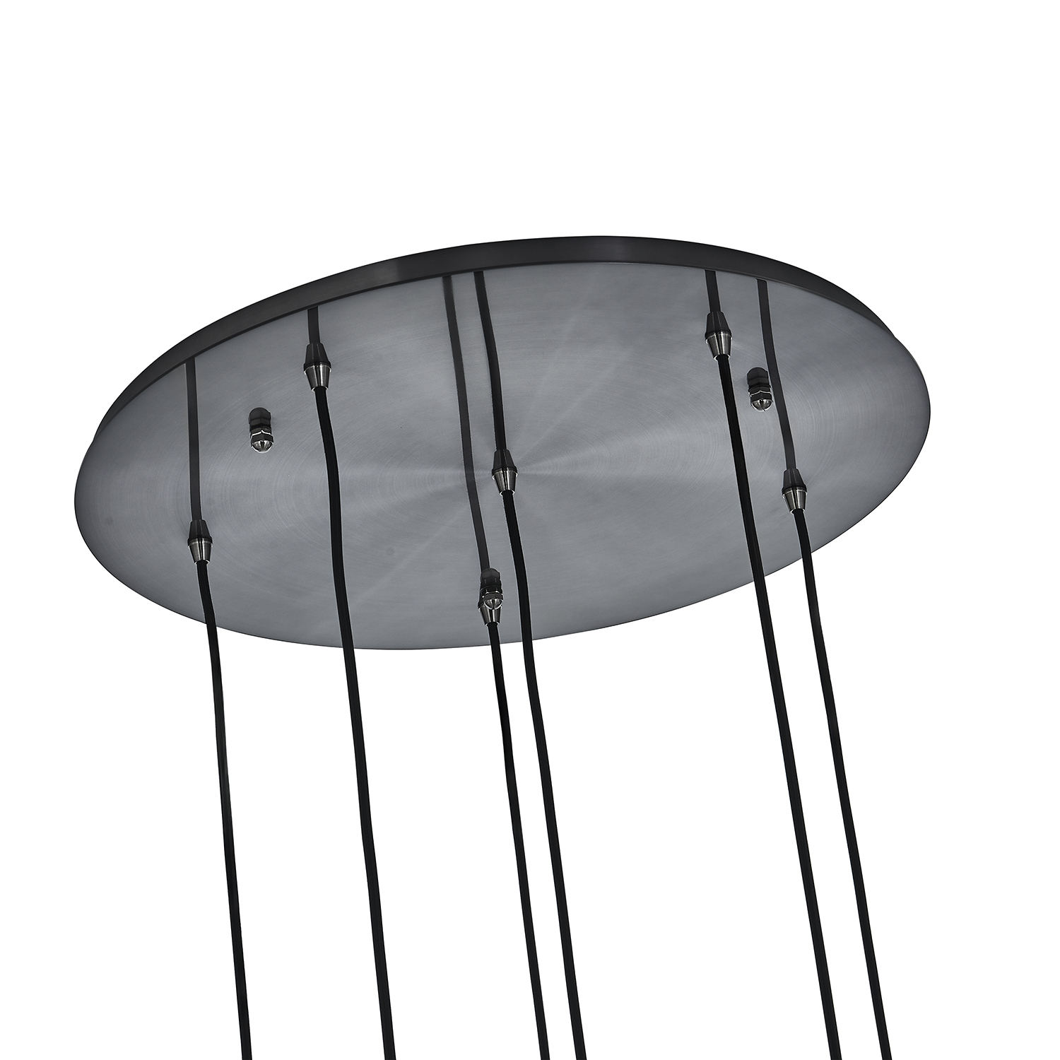 Pallina 24-in 6 Light (40-watt) Satin Black Nickel Chandelier - Image 3