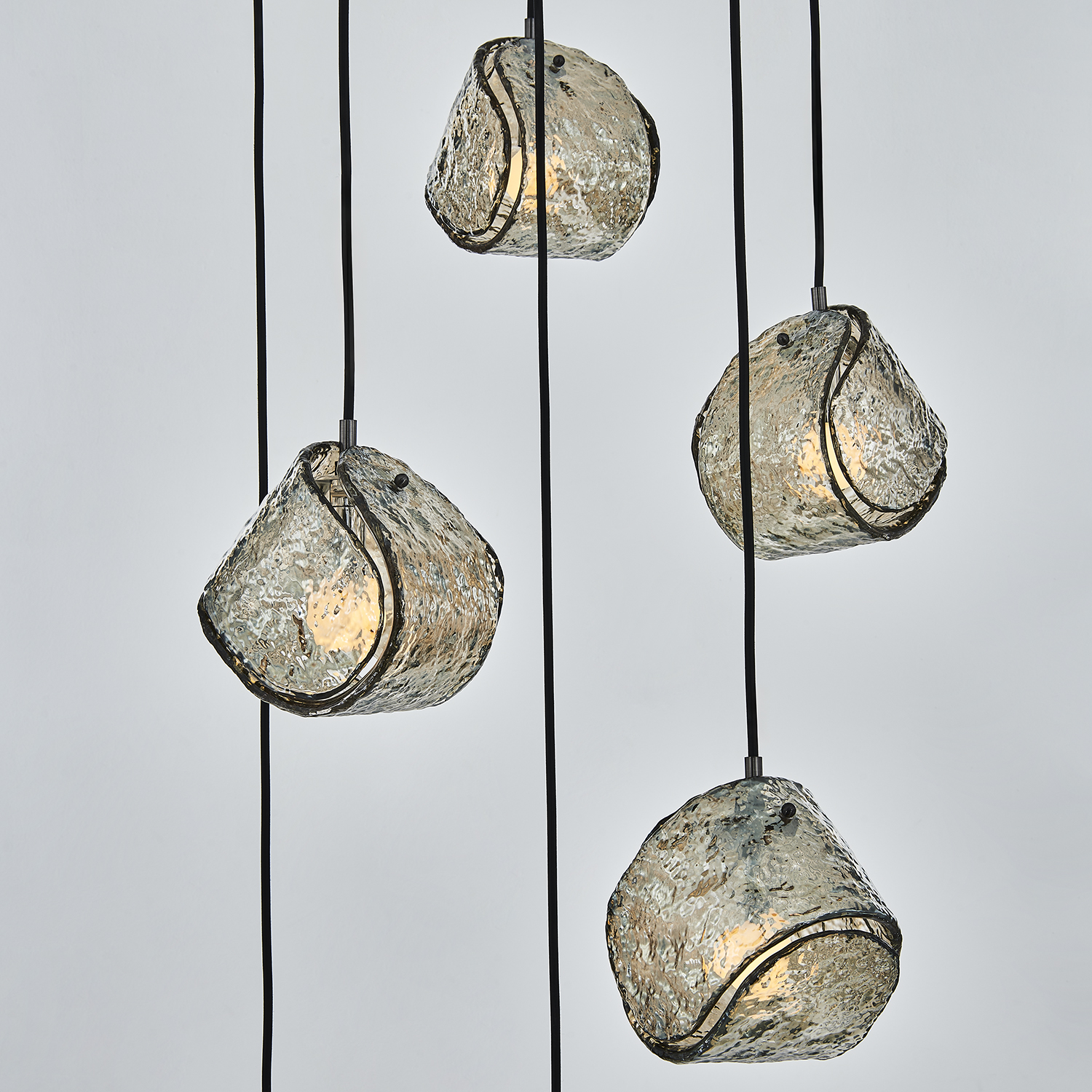 Pallina 24-in 6 Light (40-watt) Satin Black Nickel Chandelier - Image 5