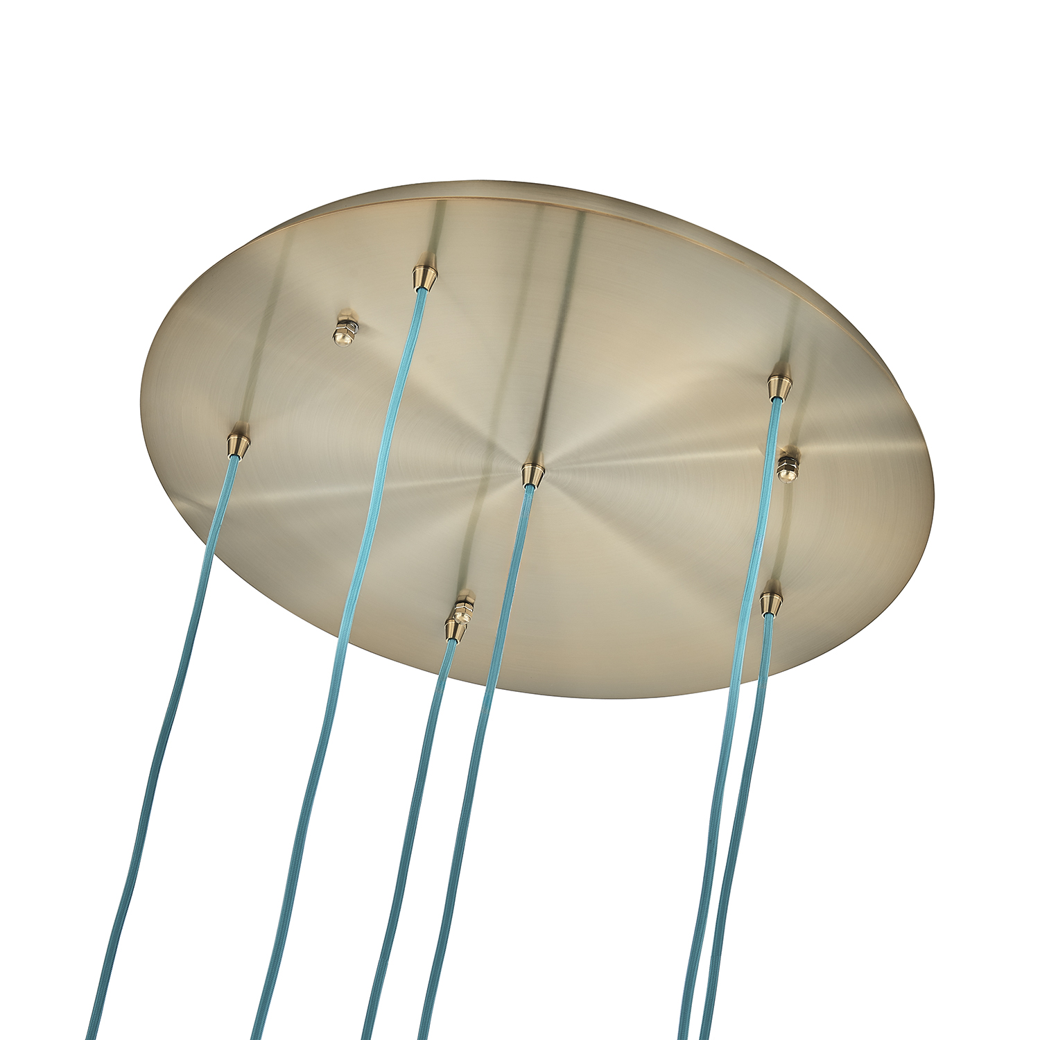 Pallina 24-in 6 Light (40-watt) Winter Brass Chandelier - Image 4