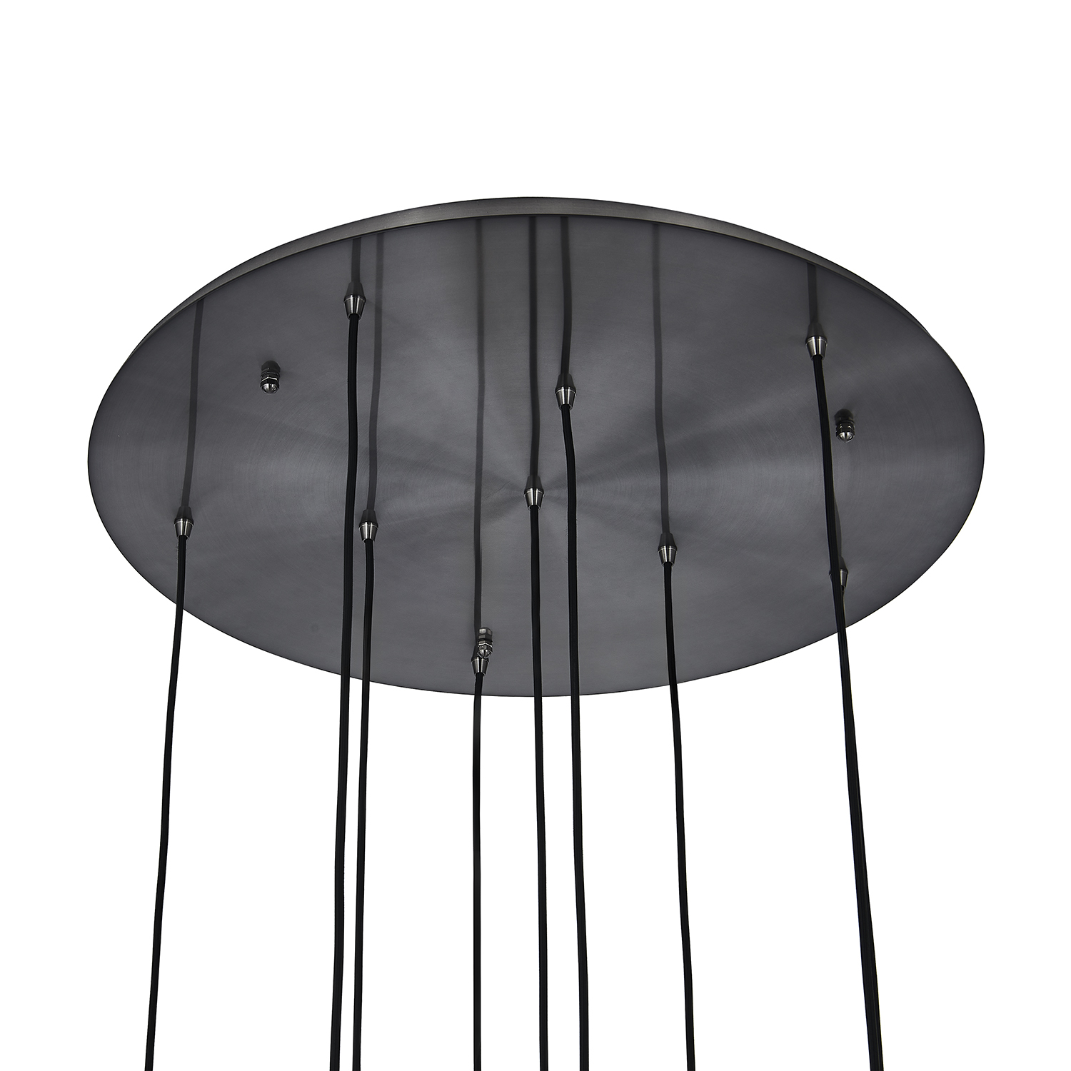 Pallina 32-in 9 Light (40-watt) Satin Black Nickel Chandelier - Image 5