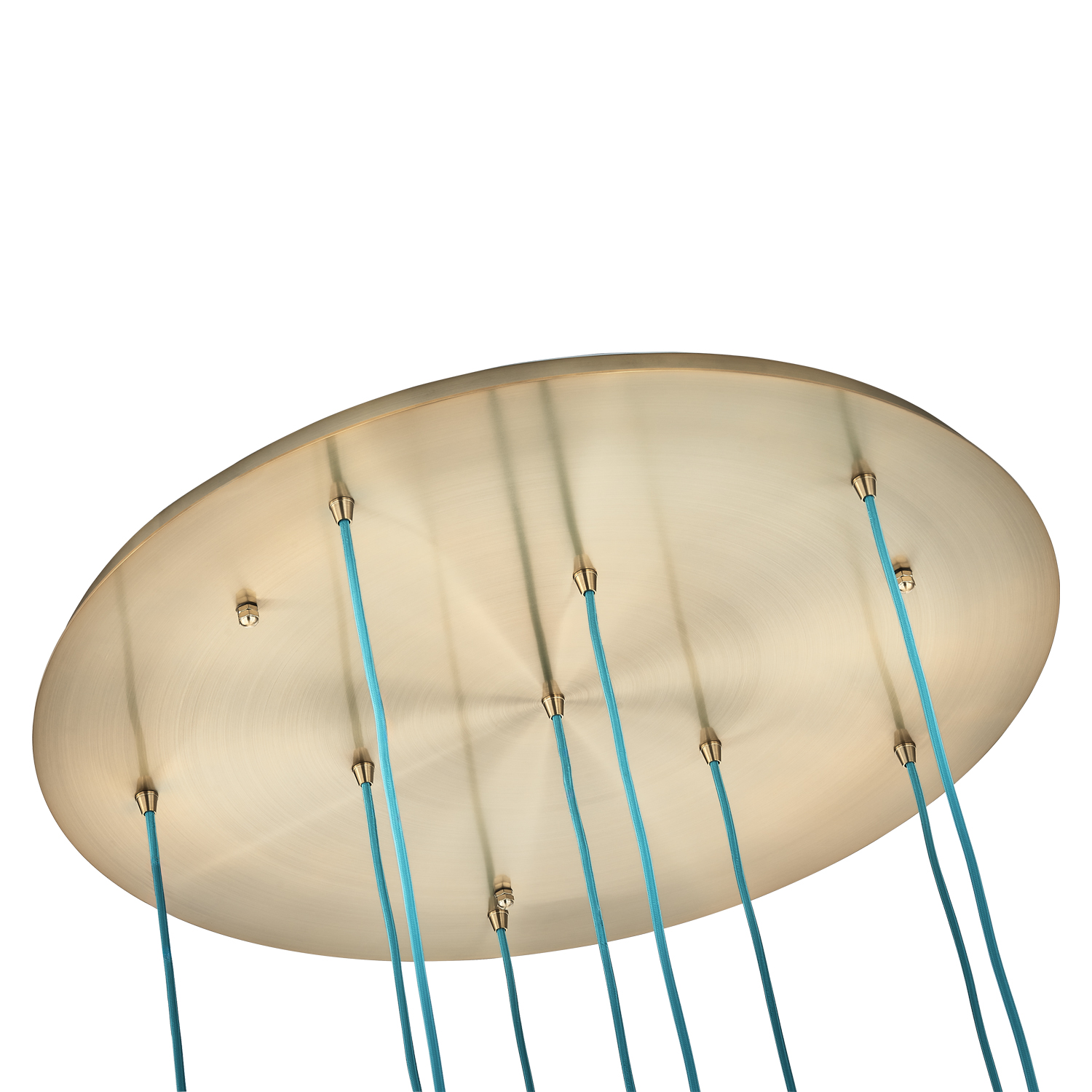 Pallina 32-in 9 Light (40-watt) Winter Brass Chandelier - Image 4