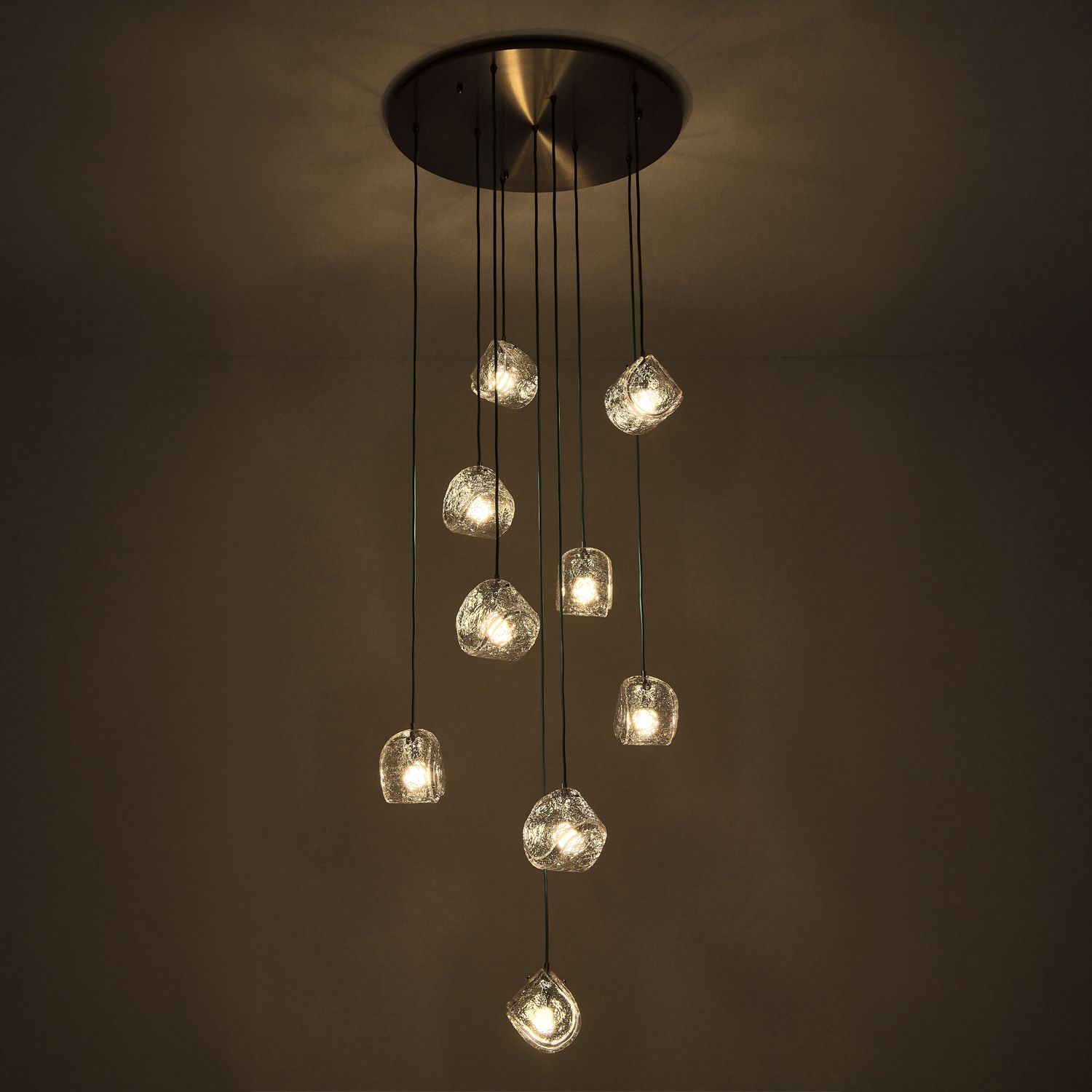 Pallina 32-in 9 Light (40-watt) Winter Brass Chandelier - Image 9