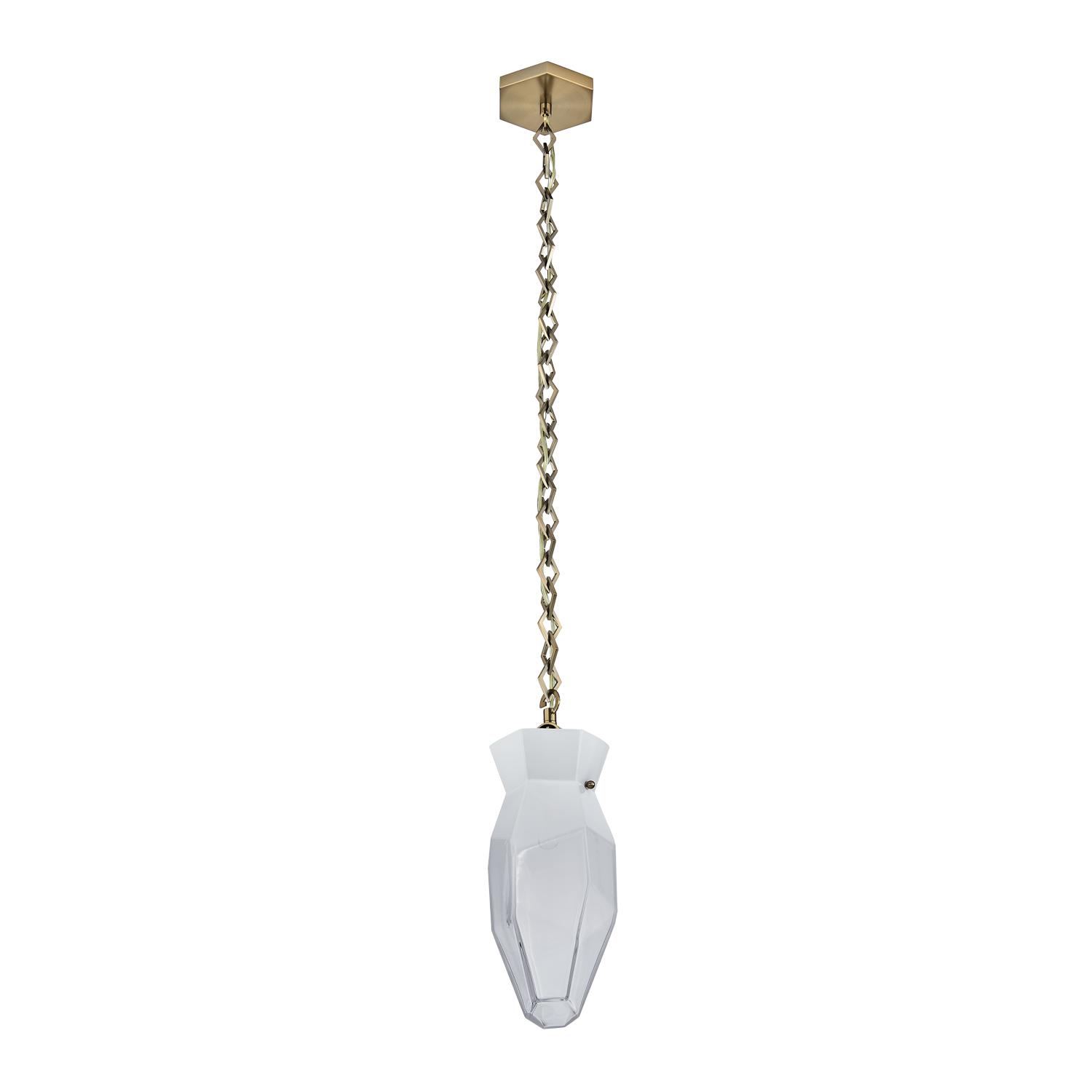Bolsa 6.5-in 1 Light (40-watt) Winter Brass Pendant - Image 5
