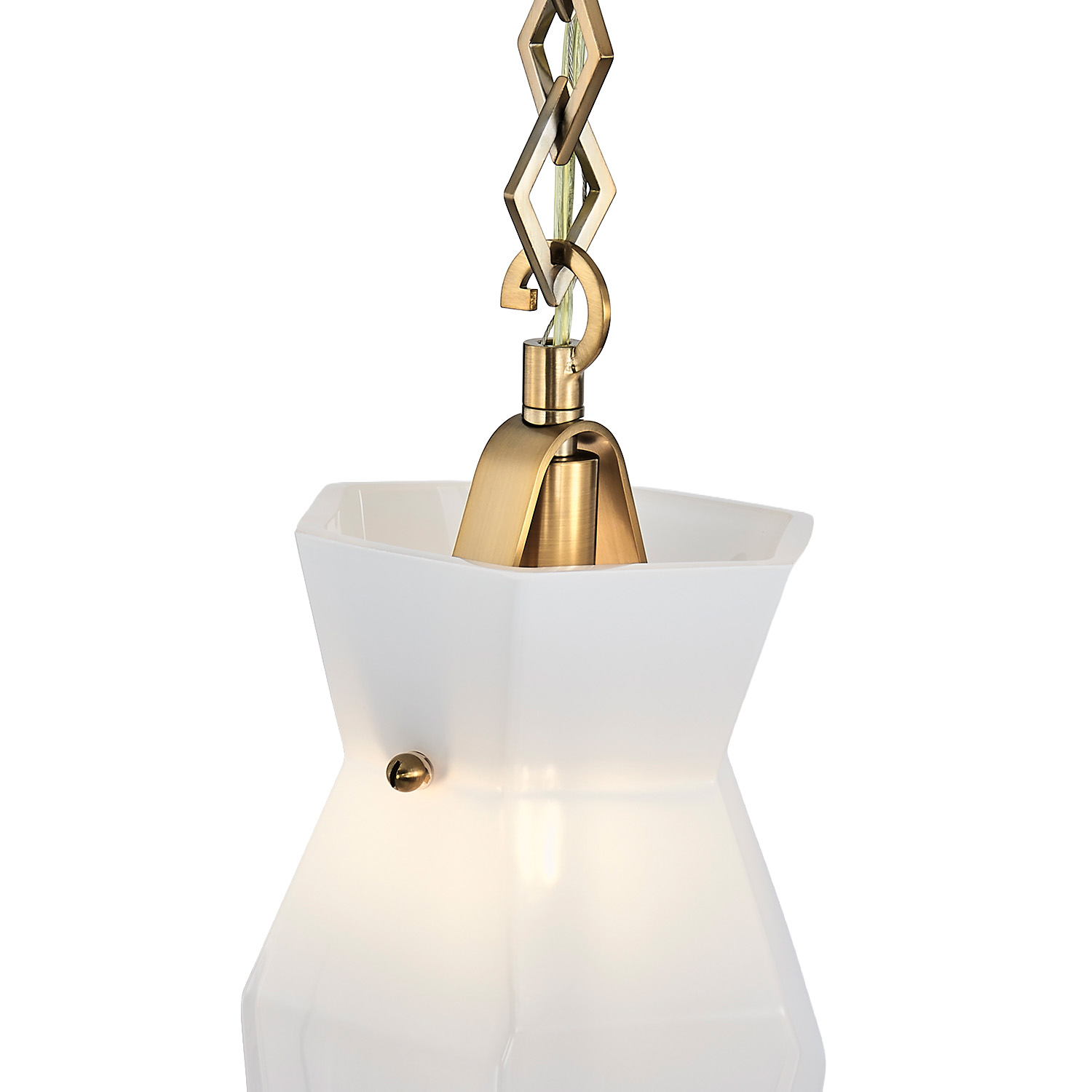Bolsa 6.5-in 1 Light (40-watt) Winter Brass Pendant - Image 2