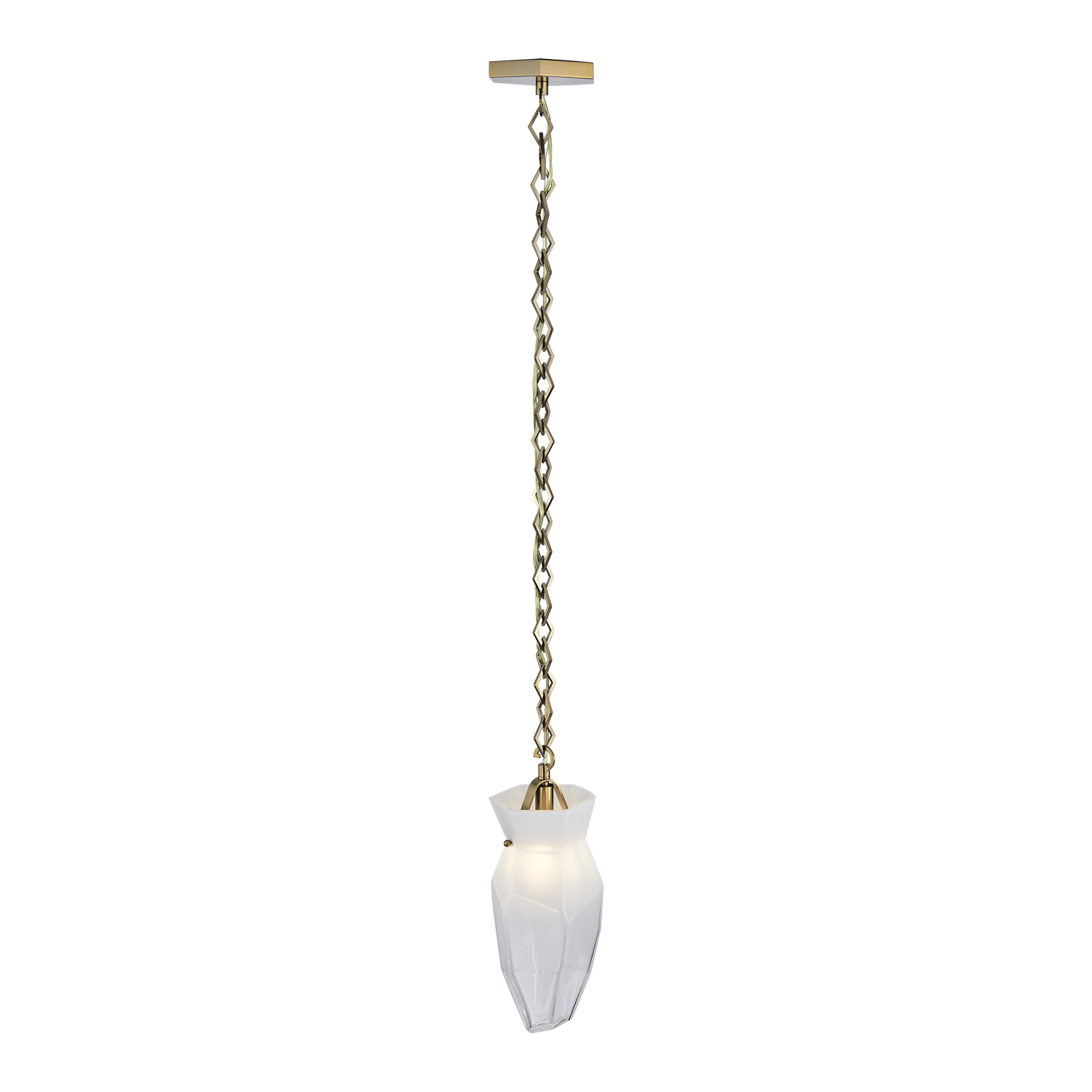 Bolsa 6.5-in 1 Light (40-watt) Winter Brass Pendant - Image 7