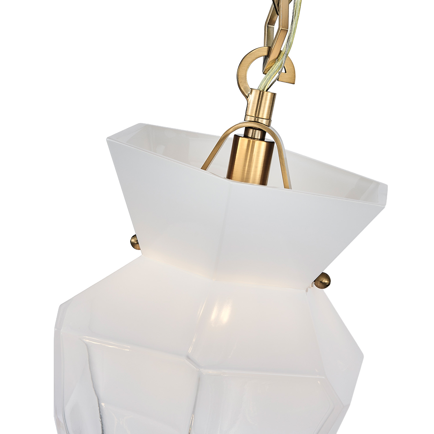 Bolsa 8-in 1 Light (40-watt) Winter Brass Pendant - Image 2