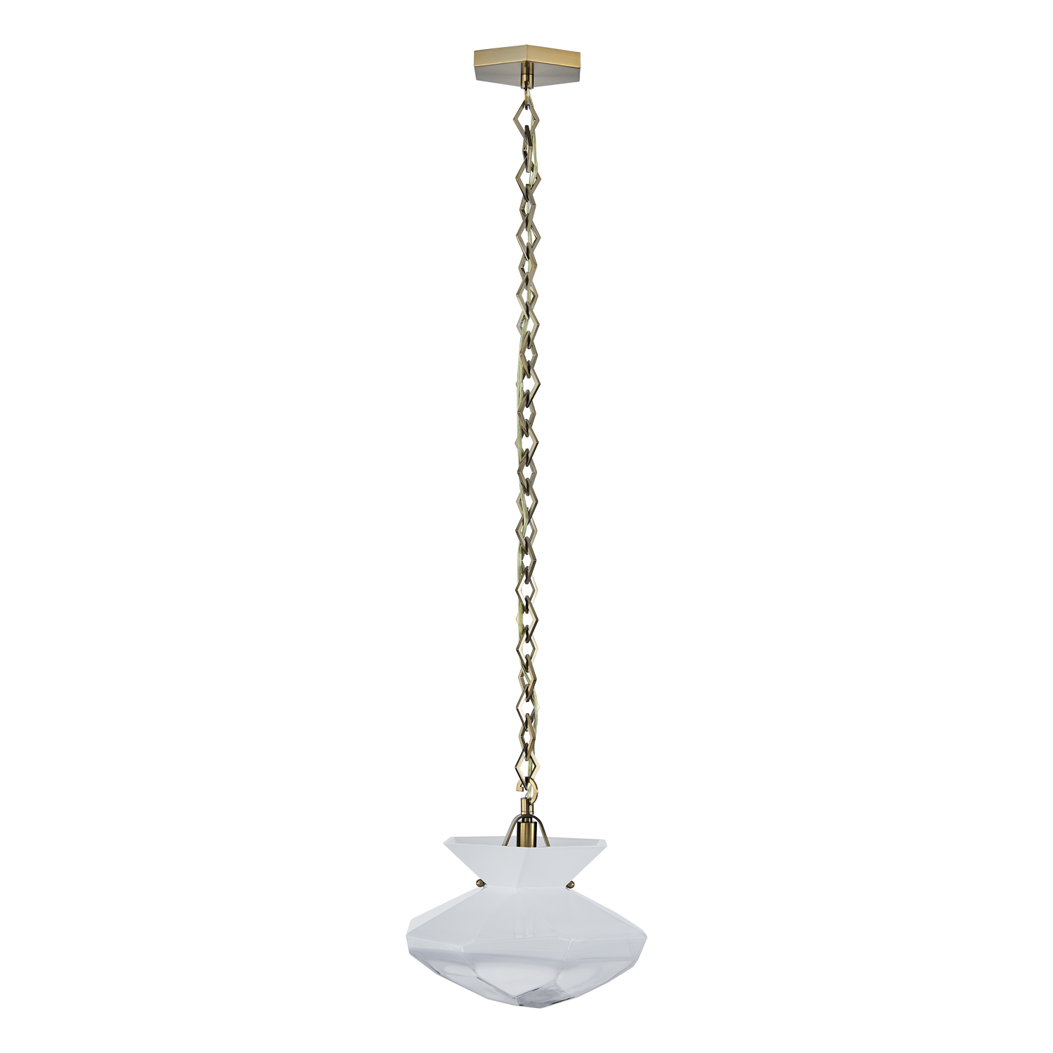 Bolsa 12-in 1 Light (40-watt) Winter Brass Pendant - Image 4