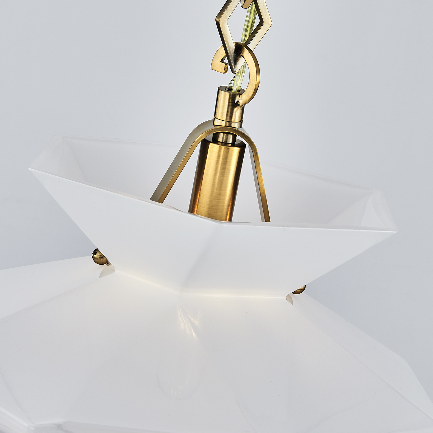 Bolsa 12-in 1 Light (40-watt) Winter Brass Pendant - Image 6