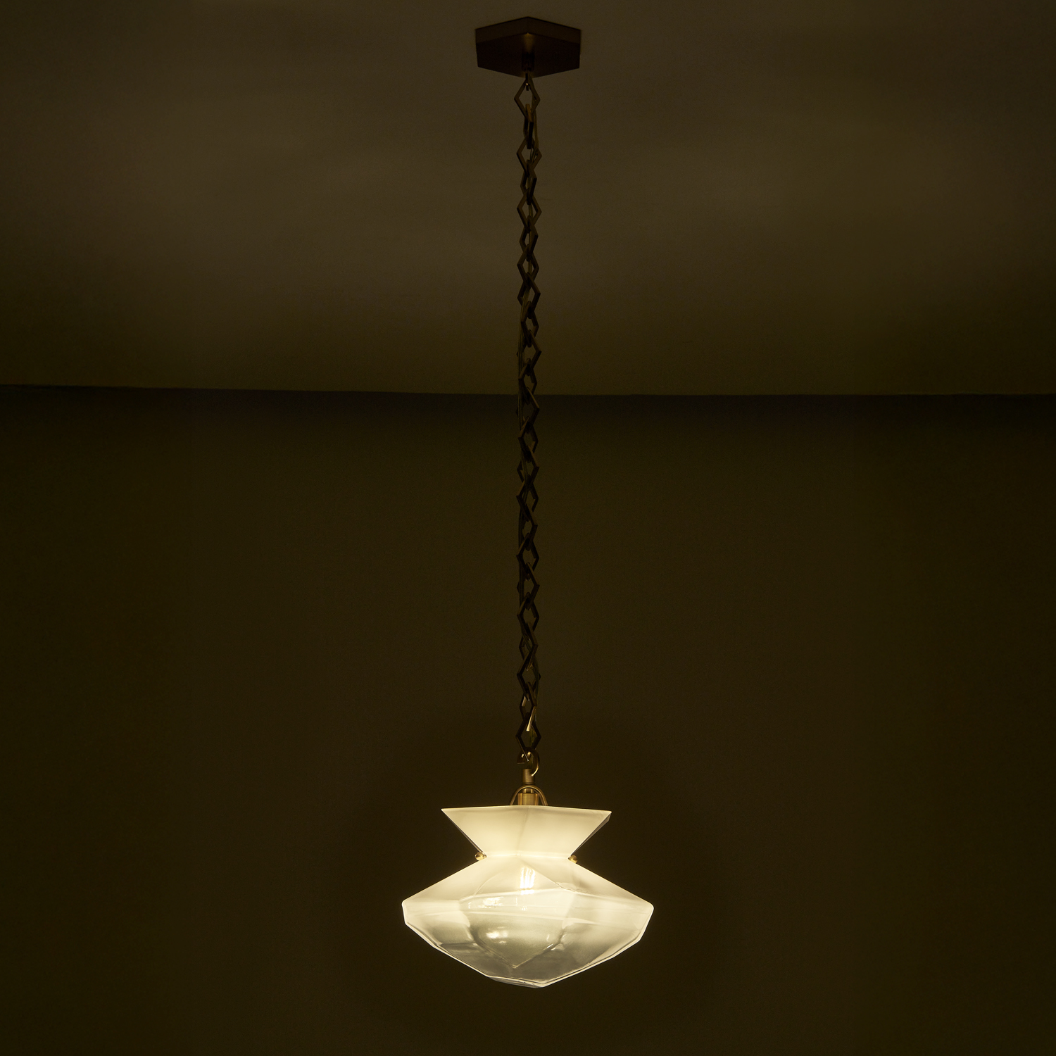 Bolsa 12-in 1 Light (40-watt) Winter Brass Pendant - Image 9