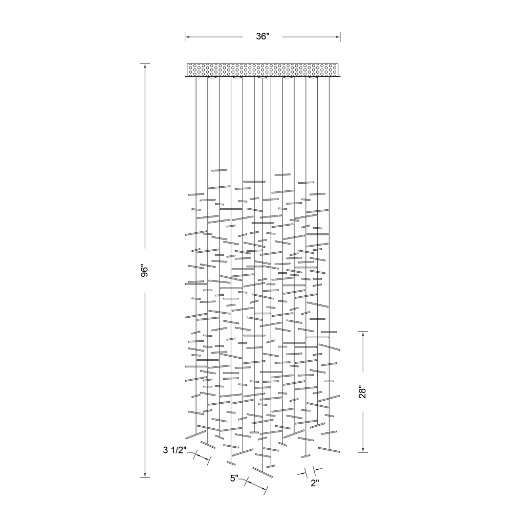 Spettro 36-in 13 Light (50-watt) Chrome Chandelier - Image 21