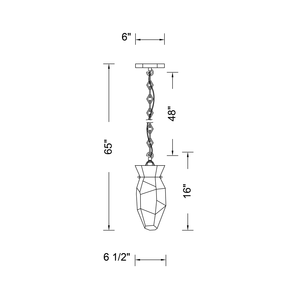 Bolsa 6.5-in 1 Light (40-watt) Winter Brass Pendant - Image 9