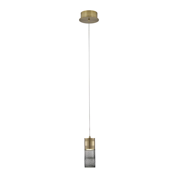 Kiriko 6-in (6-watt) LED Winter Brass Pendant